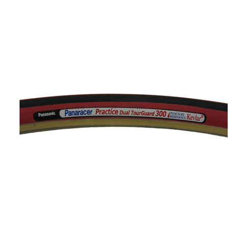 Image of Panaracer Practice Red Dual Tour Guard 300 700x22 TubularTire - TheBikesmiths