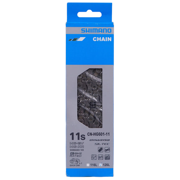 Shimano CN-HG601-11 105 11 Speed Super Narrow HYPERGLIDE SIL-TEC Road Chain - The Bikesmiths