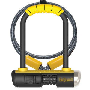OnGuard 8015C Bulldog Mini 90mm x 140mm Combo U-Lock w-4' Cable - TheBikesmiths