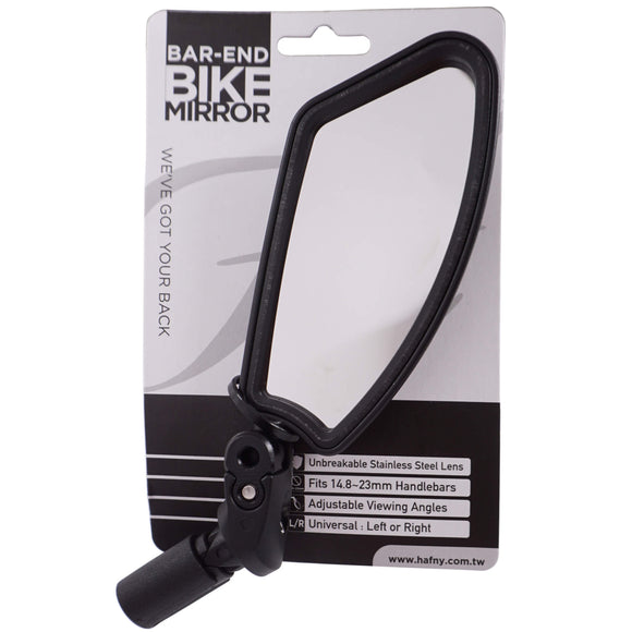Hafny HF-M800L-FR05 SS Lens Bar End Mirror (Left) - The Bikesmiths