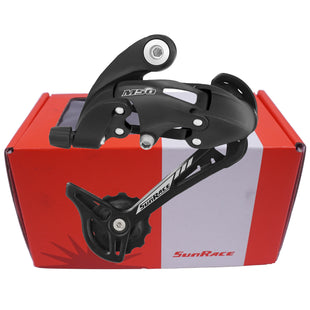 SunRace RDM57LD Black Long Cage Rear Derailleur with (optional) Hanger - The Bikesmiths
