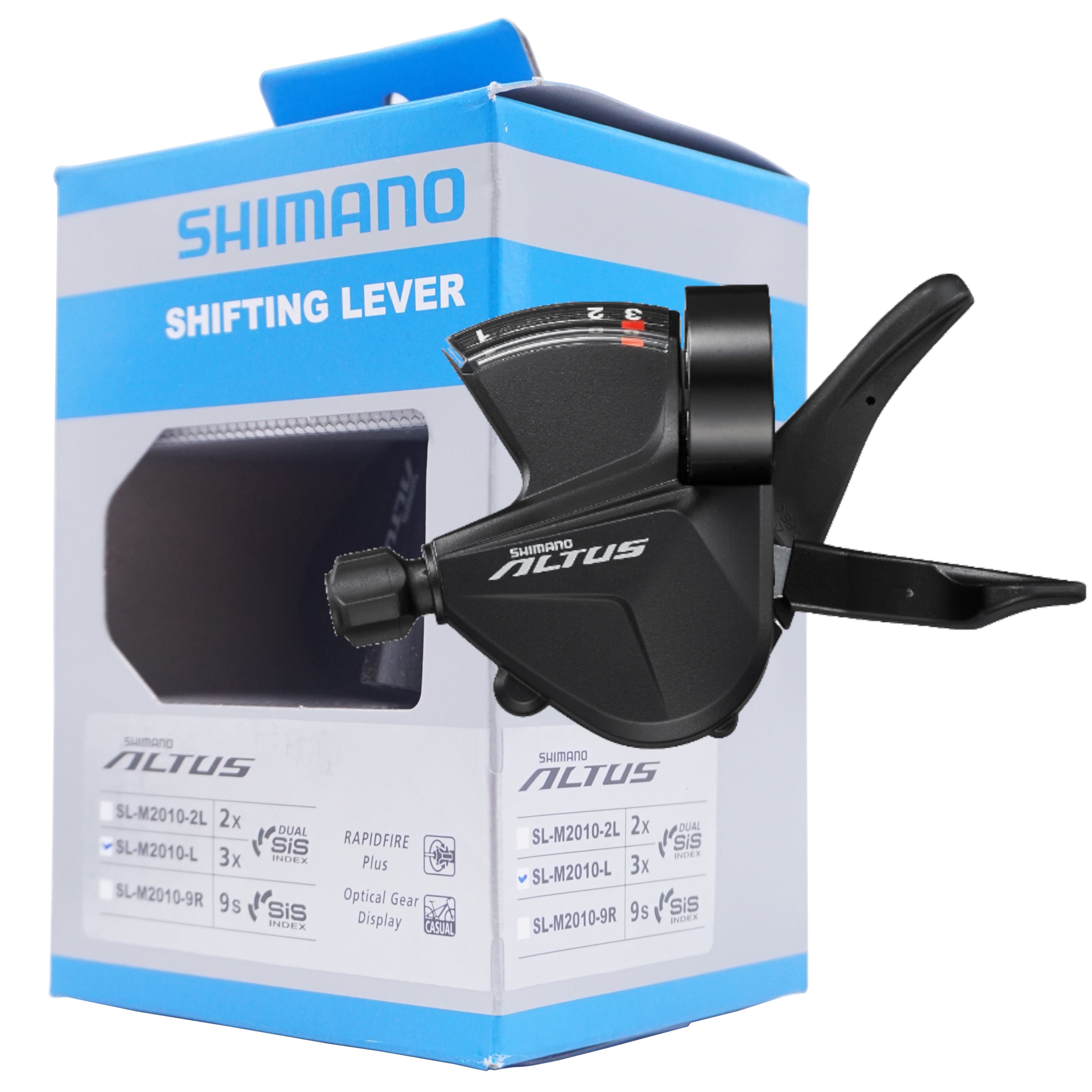 Shimano SL-M2010-L  Altus 3 Speed Front Trigger Shifter - The Bikesmiths