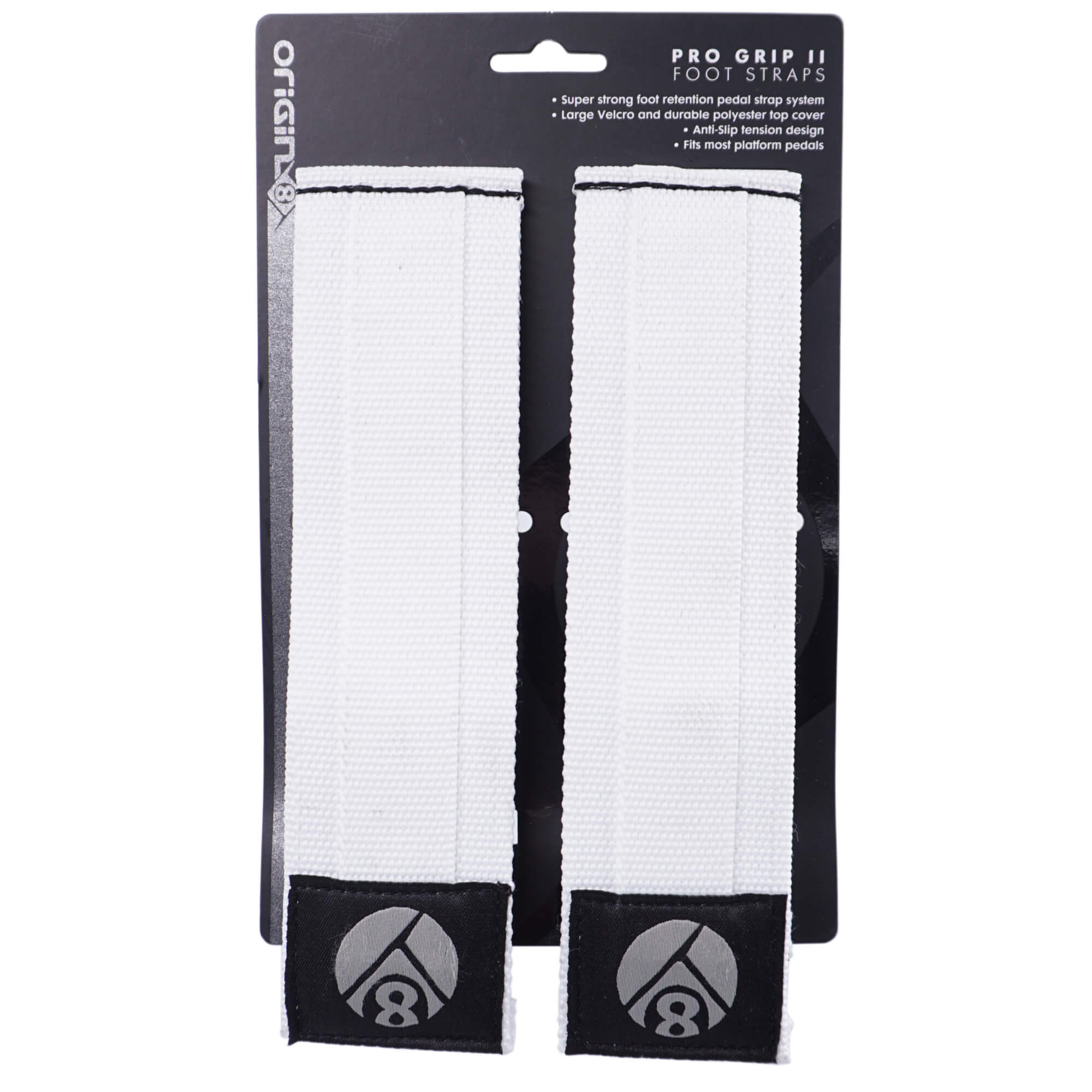 Buy white Origin 8  Pro Grip II Toe Straps