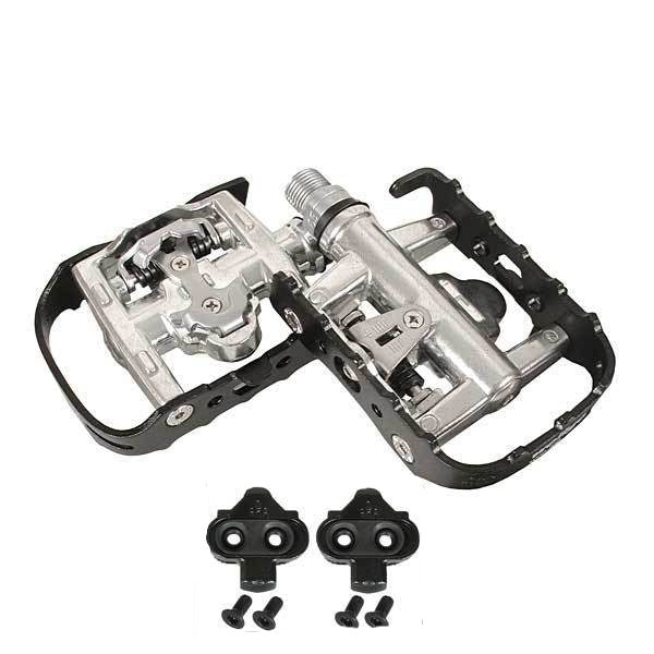 Wellgo WPD-95B SPD Clipless Platform Pedals Black - TheBikesmiths